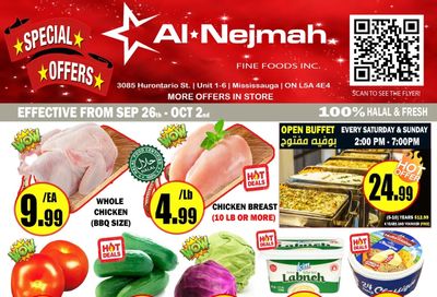 Alnejmah Fine Foods Inc. Flyer September 26 to October 2 Alnejmah Fine Foods Inc. Flyer September 26 to October 2