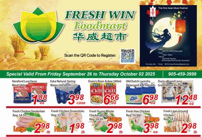 Fresh Win Foodmart Flyer September 26 to October 2