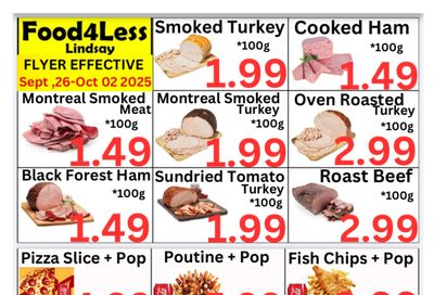 Food 4 Less (Lindsay) Flyer September 26 to October 2