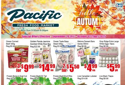 Pacific Fresh Food Market (Pickering) Flyer September 26 to October 2