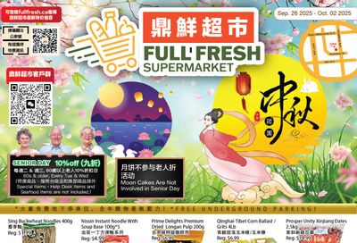 Full Fresh Supermarket Flyer September 26 to October 2