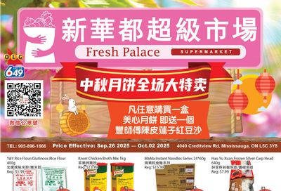 Fresh Palace Supermarket Flyer September 26 to October 2