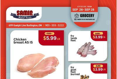 Samir Supermarket Flyer September 26 to 28