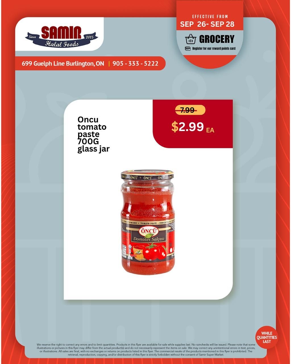 Samir Supermarket Flyer September 26 to 28