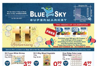 Blue Sky Supermarket (Pickering) Flyer September 26 to October 2