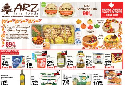 Arz Fine Foods Flyer September 26 to October 2