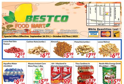 BestCo Food Mart (Etobicoke) Flyer September 26 to October 2