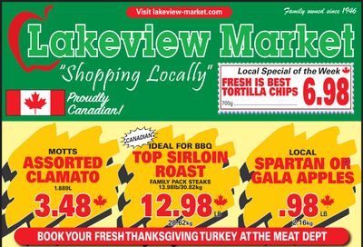 Lakeview Market Flyer September 27 to October 3 Lakeview Market Flyer September 27 to October 3