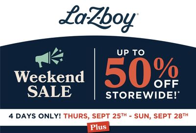 La-Z-Boy (GTA) Flyer September 25 to 28