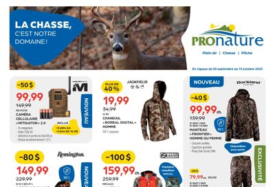 Pronature Flyer September 30 to October 13 Pronature Flyer September 30 to October 13