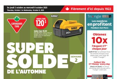 Canadian Tire (QC) Flyer October 2 to 8 Canadian Tire (QC) Flyer October 2 to 8