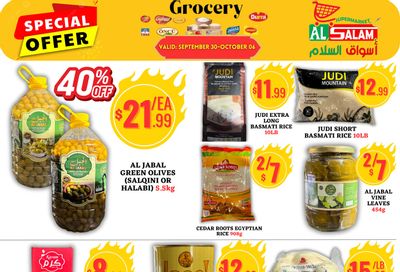 Al-Salam Supermarket Flyer September 30 to October 6