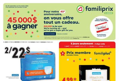 Familiprix Clinique Flyer October 2 to 8