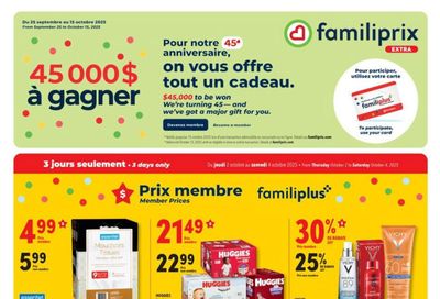 Familiprix Extra Flyer October 2 to 8