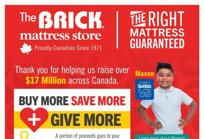The Brick Mattress Store Flyer September 30 to October 9