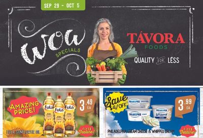 Tavora Foods Flyer September 29 to October 5