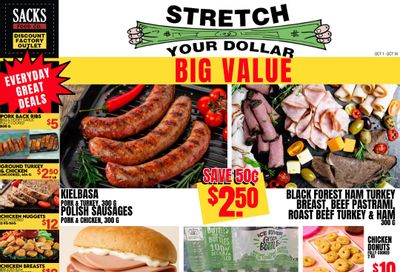 Sacks Food Co. Flyer October 1 to 14 Sacks Food Co. Flyer October 1 to 14