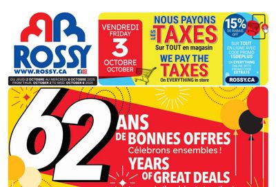 Rossy Flyer October 2 to 8