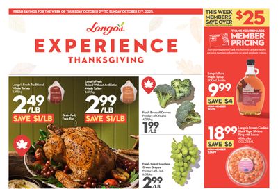 Longo's Flyer October 2 to 12 Longo's Flyer October 2 to 12