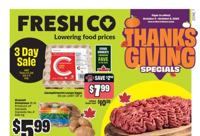 FreshCo (West) Flyer October 2 to 8