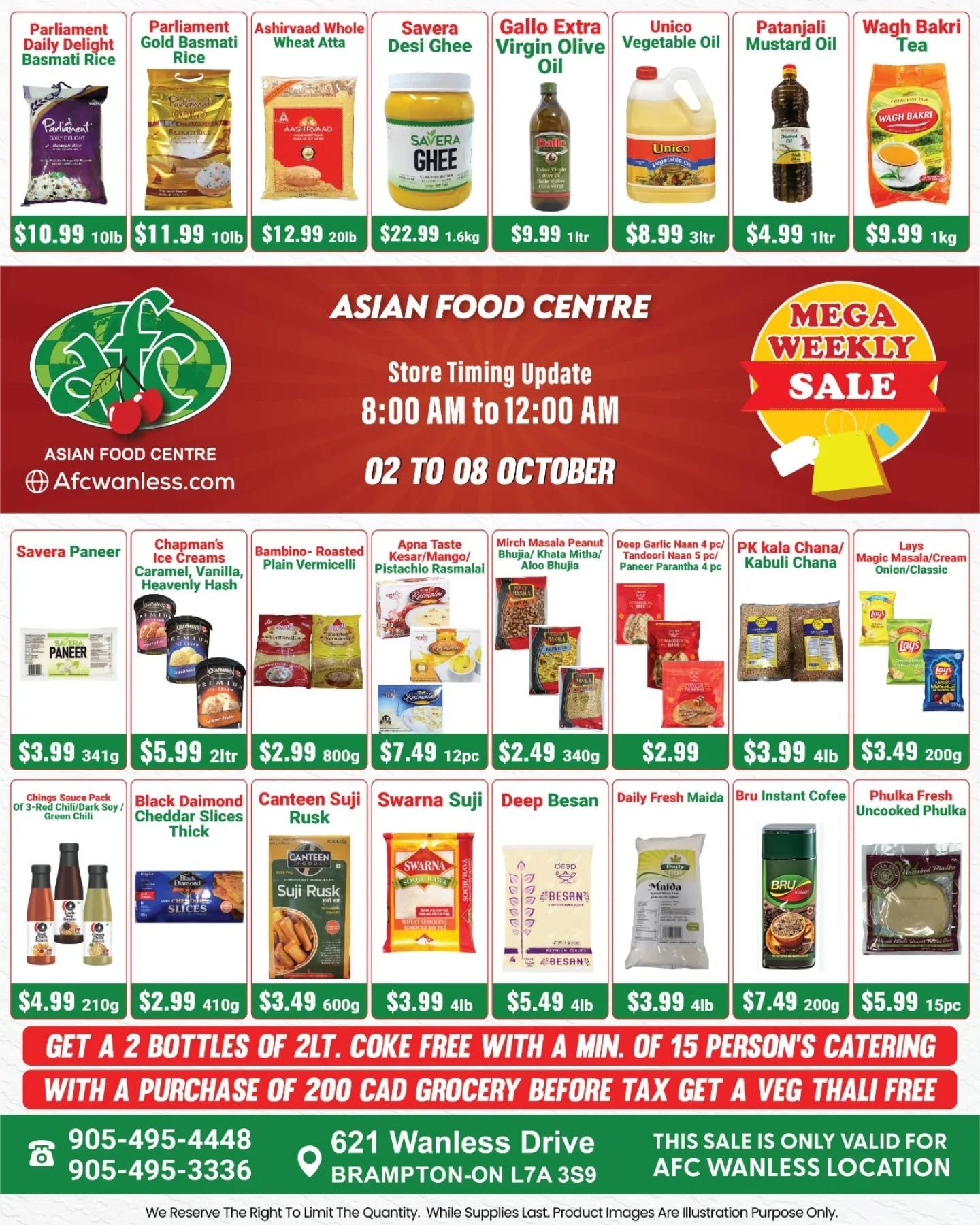 Asian Food Centre (Wanless Dr.) Flyer October 2 to 8