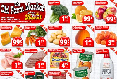 The Old Farm Market (Courtenay) Flyer October 2 to 8