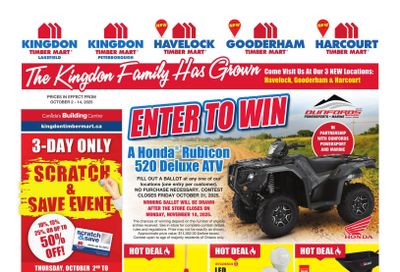 Timber Mart Flyer October 1 to 14