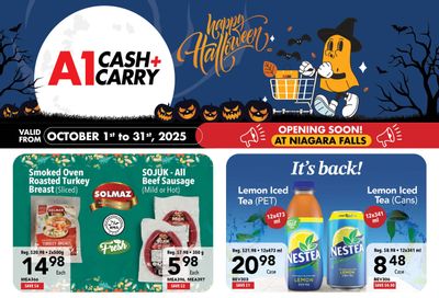 A-1 Cash and Carry Flyer October 1 to 31 A-1 Cash and Carry Flyer October 1 to 31