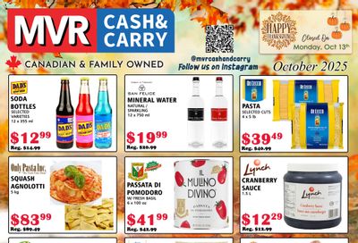 MVR Cash and Carry Flyer October 1 to 31