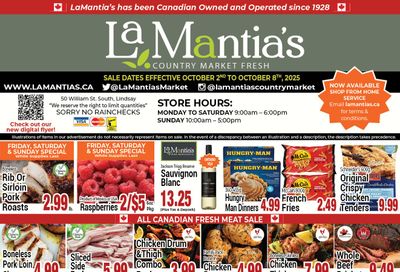 LaMantia's Flyer October 2 to 8
