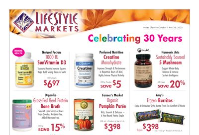 Lifestyle Markets Flyer October 1 to 26