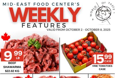 Mid-East Food Centre Flyer October 2 to 8 Mid-East Food Centre Flyer October 2 to 8