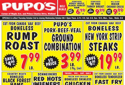 Pupo's Food Market Flyer October 2 to 8