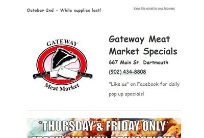 Gateway Meat Market Flyer October 2 to 8 Gateway Meat Market Flyer October 2 to 8
