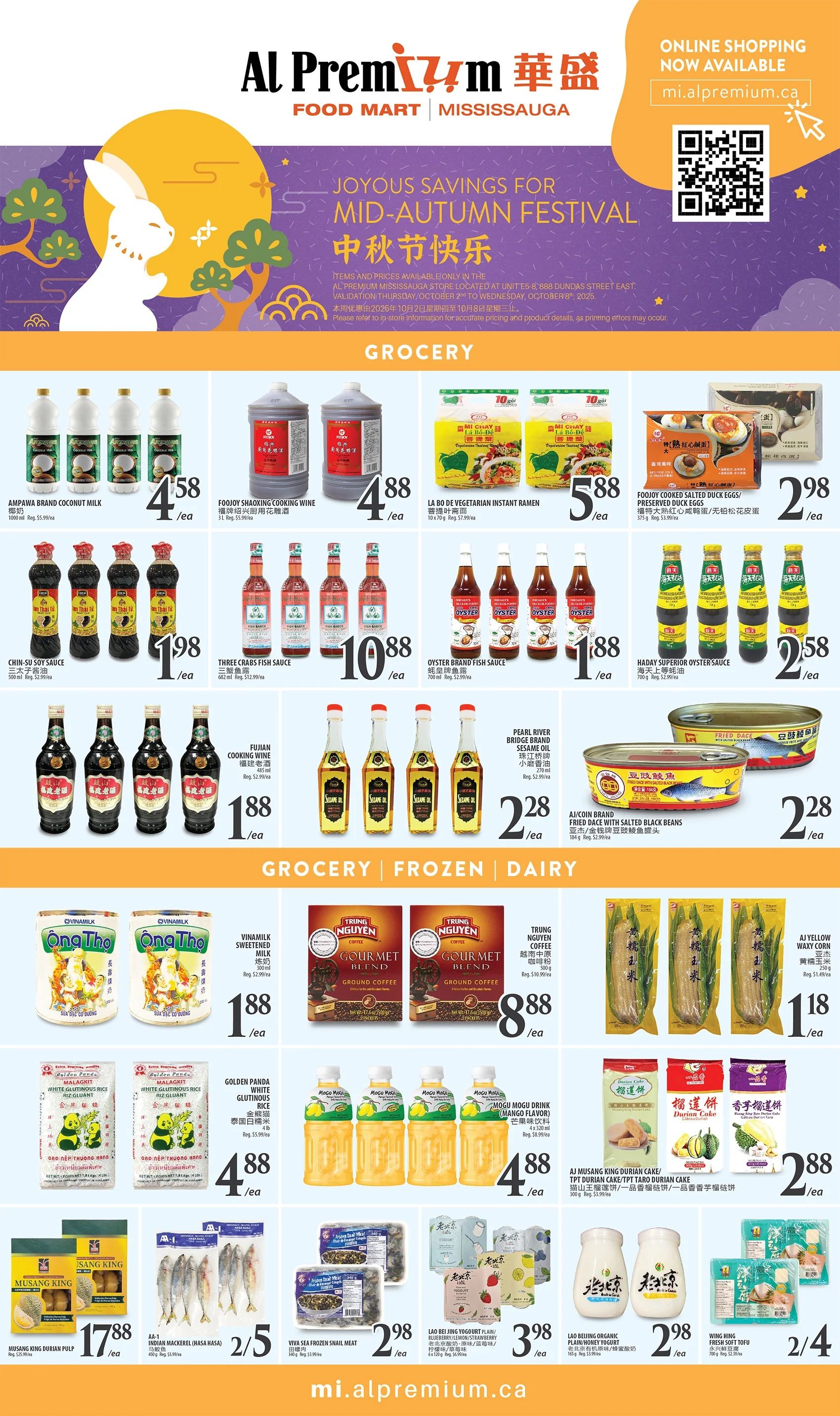 Al Premium Food Mart (Mississauga) Flyer October 2 to 8
