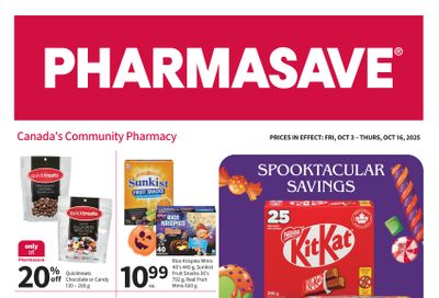 Pharmasave (ON & West) Flyer October 3 to 16