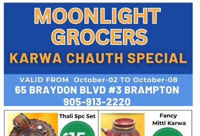 Moonlight Grocers Flyer October 2 to 8
