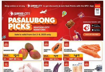Seafood City Supermarket (MB) Flyer October 2 to 8