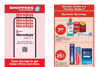 Shoppers Drug Mart (West) Flyer October 4 to 9 Shoppers Drug Mart (West) Flyer October 4 to 9