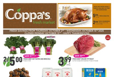 Coppa's Fresh Market Flyer October 2 to 15