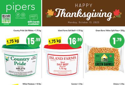 Pipers Superstore Flyer October 2 to 8