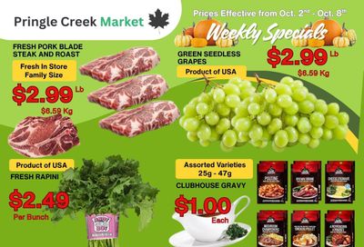 Pringle Creek Market Flyer October 2 to 8