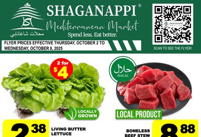 Shaganappi Mediterranean Market Flyer October 2 to 8