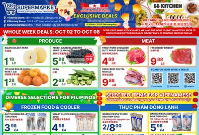 88 Supermarket Flyer October 2 to 8 88 Supermarket Flyer October 2 to 8