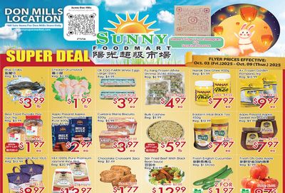 Sunny Foodmart (Don Mills) Flyer October 3 to 9 Sunny Foodmart (Don Mills) Flyer October 3 to 9