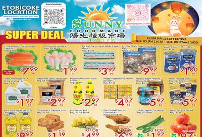 Sunny Foodmart (Etobicoke) Flyer October 3 to 9