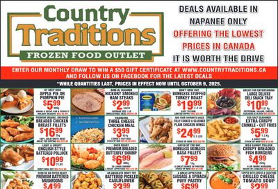 Country Traditions Flyer October 2 to 9 Country Traditions Flyer October 2 to 9