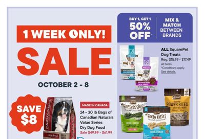 Paulmac's Pets Flyer October 2 to 8
