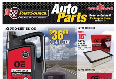 PartSource Flyer October 3 to 15 PartSource Flyer October 3 to 15