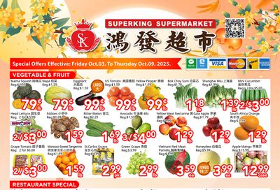 Superking Supermarket (North York) Flyer October 3 to 9